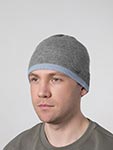 Шапка STETSON арт. 8699213 BEANIE CASHMERE REVERSIBLE (светло-серый / голубой)